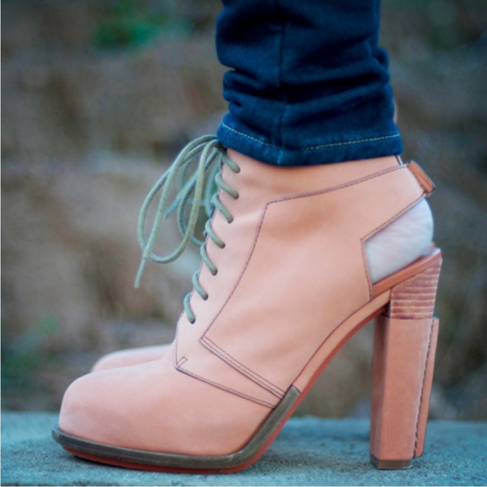 Alexander Wang Dakota terracotta lace-up boots EU 37/ US 7.5